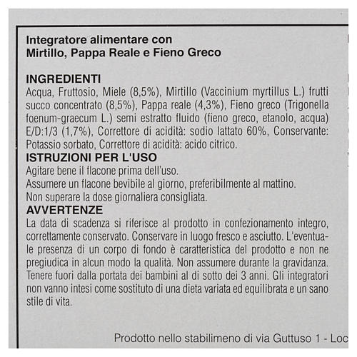 Reinvigorating drink blueberry, royal jelly, fenugreek - Camaldo 3