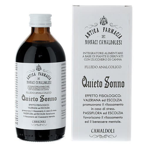 Quieto Sonno supplement for sleep, 200 ml, Camaldoli alcohol-free syrup 1