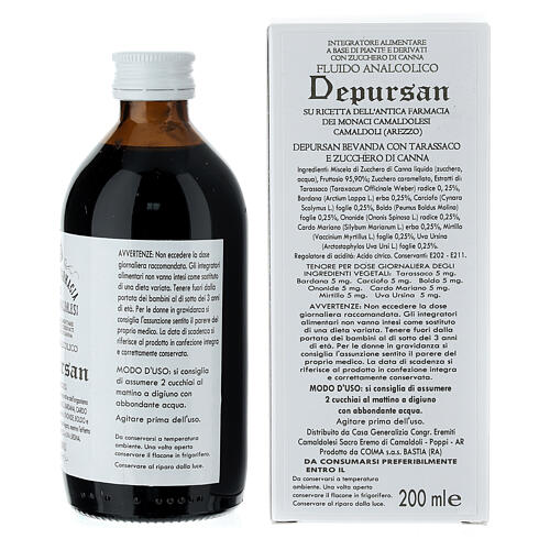 Depursan non-alcoholic purifying syrup Camaldoli 200 ml 3