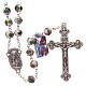 Round white cloisonné rosary 7 mm s1