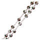 Round white cloisonné rosary 7 mm s3