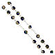 Cloisonné rosary blue round beads 5 mm s3