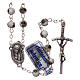 Round white cloisonnè rosary 5 mm s1