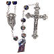 Blue cloisonnè rosary with decoration 7 mm s1