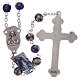 Blue cloisonnè rosary with decoration 7 mm s2