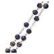 Blue cloisonnè rosary with decoration 7 mm s3