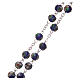 Cloisonné rosary blue beads with decorations 7 mm s3