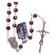 Red cloisonnè rosary 5 mm s2