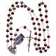 Cloisonné rosary red round beads of 5 mm s4