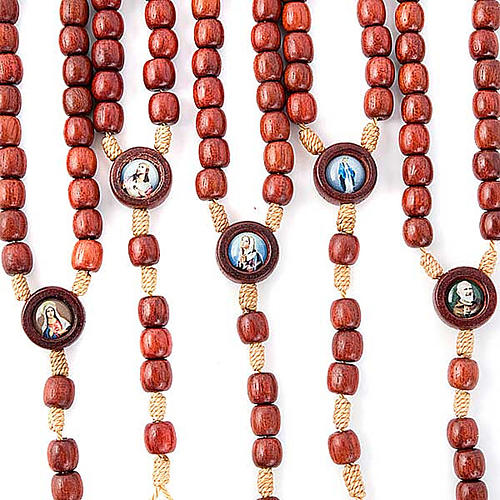 Multi-image wood rosary 2