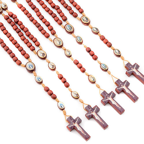 Golden multi-image rosary 1