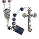Blue cloisonné rosary s1