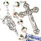 White cloisonné rosary s1