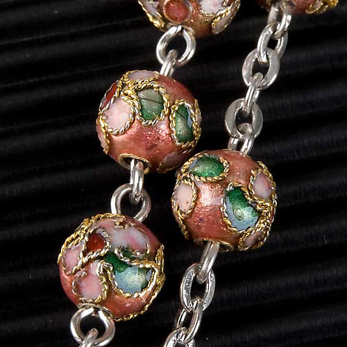 Rosenkranz Cloisonnè Rosa 5