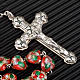 Red cloisonné rosary with heart-shaped beads s4