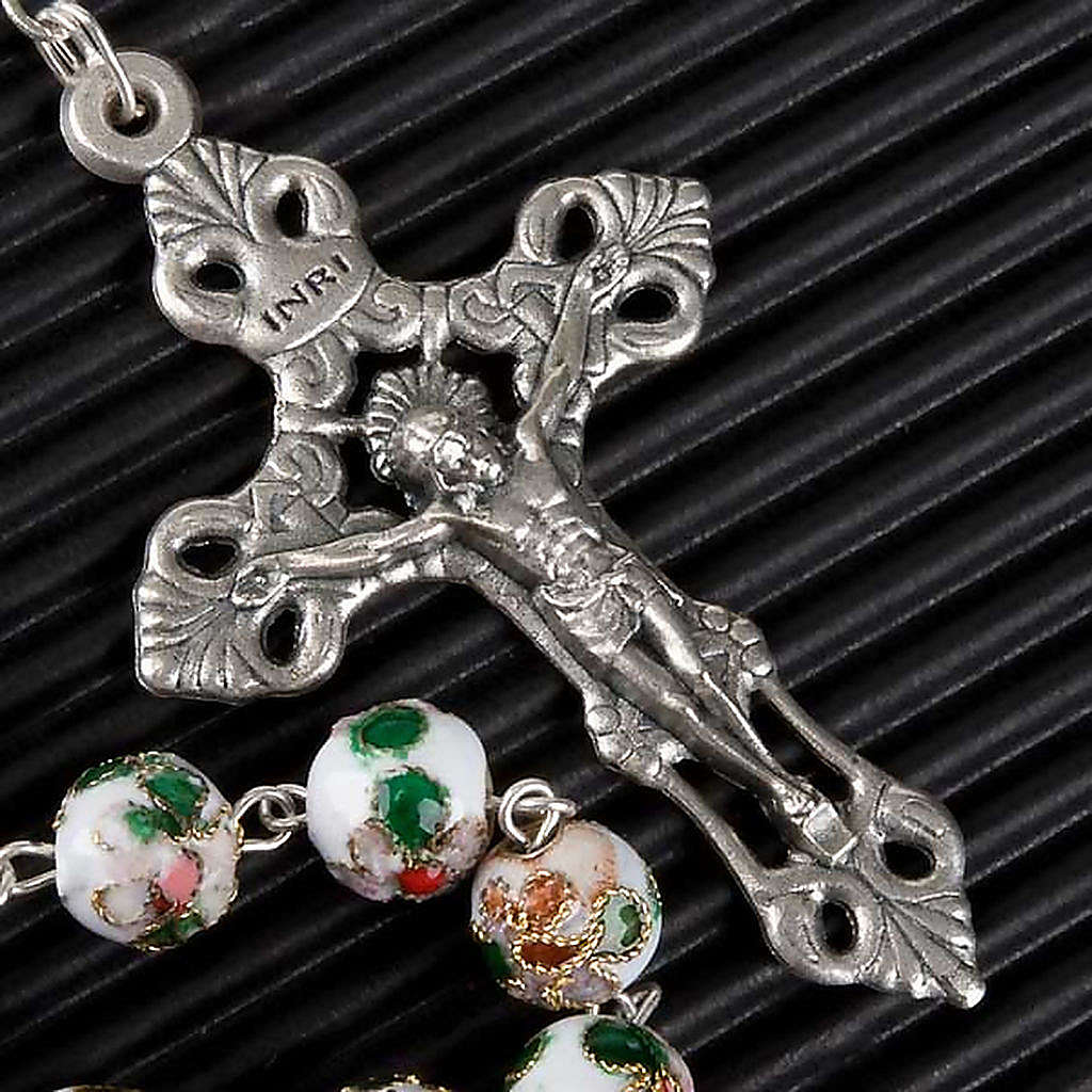 Cloisonné rosary with round 8mm beads online sales on HOLYART.co.uk