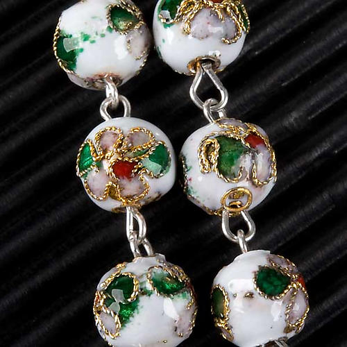 Cloisonné rosary with round 8mm beads 6
