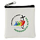 Square rosary case with Jubilee 2025 official logo and Holy Door, 3x3 in s1
