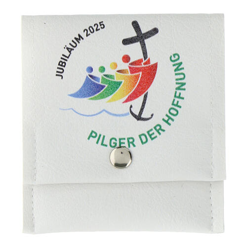 Rosary pouch, GERMAN, 3x3.5 in, Jubilee 2025 official logo 1