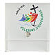 Portarosario Giubileo logo ufficiale FRANCESE 8x9 cm s1