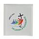 Portarosario Giubileo logo ufficiale FRANCESE 8x9 cm s2