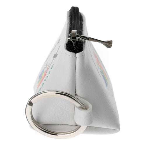 Geldbeutel, weiß, mit offiziellen Jubiläumslogo 2025, 6x10x5 cm, ITALIENISCH 3