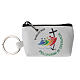 White coin purse Jubilee 2025 official logo 6x10x5 cm s4