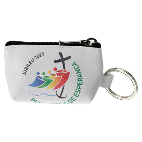 Rosenkranzetui, mit offiziellem Jubiläumslogo, 8x9 cm, PORTUGIESISCH 1