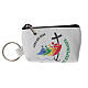 White wallet with 2025 Jubilee logo in SPANISH, 2.5x3x2 in s4