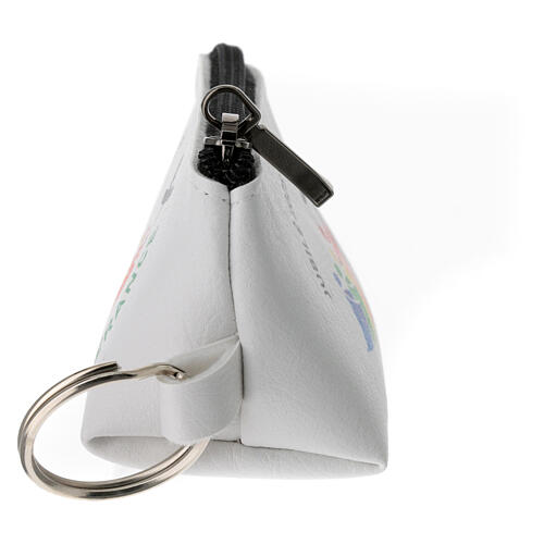 Geldbeutel, weiß, mit offiziellem Jubiläumslogo 2025, 6x10x5 cm, FRANZÖSISCH 3