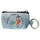 Light blue rosary bag with Jubilee official logo, LATIN, 2.5x3.5x2 in s1