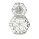 Jubilee 2025 rosary holder in 800 silver hexagon filigree s4