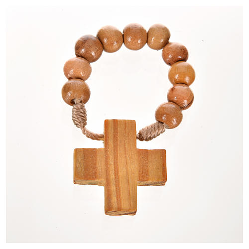 Wood ten beads rosary 2