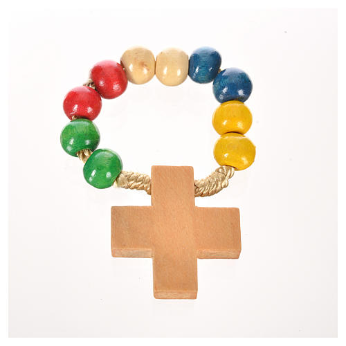 Wood ten beads rosary 3