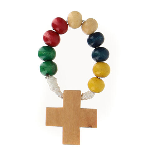 Wood ten beads rosary 6