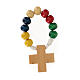 Wood ten beads rosary s5