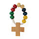 Wood ten beads rosary s6