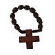 Wood ten beads rosary s8
