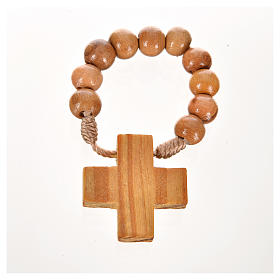 Wood ten beads rosary