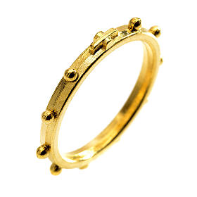 Golden rosary ring