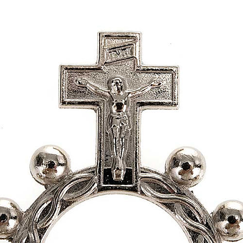 "Scout" single decade rosary, silver and/or gold-plated 2