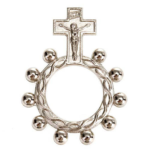 "Scout" single decade rosary, silver and/or gold-plated 5