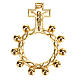 "Scout" single decade rosary, silver and/or gold-plated s4