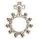 "Scout" single decade rosary, silver and/or gold-plated s5