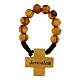 Holy Land olive wood decade rosary s1