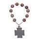 Decade rosary, imitation stone beads s2