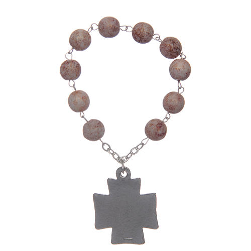 Decade rosary, imitation stone beads 2
