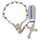 Single-decade rosary beads in polished 925 silver s2