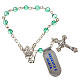 Single-decade rosary in 800 silver and agate, green s1