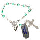 Single-decade rosary in 800 silver and agate, green s2